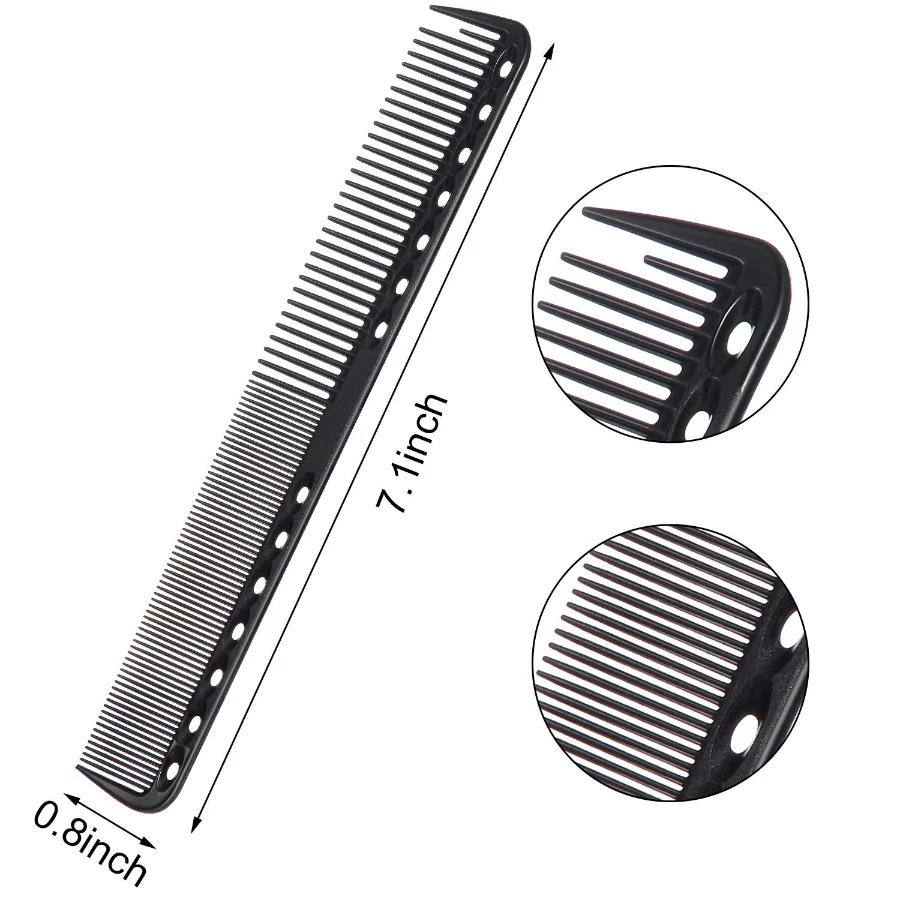 6 Pieces Carbon Fine Cutting Comb Set - Image 2