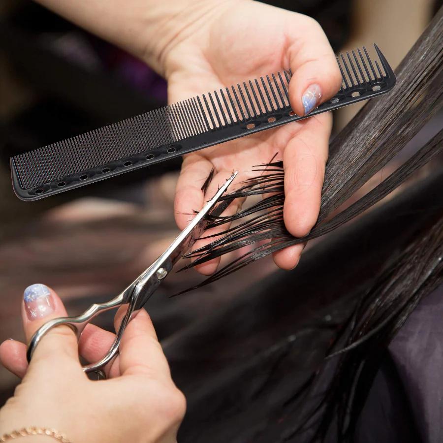 6 Pieces Carbon Fine Cutting Comb Set - Image 1