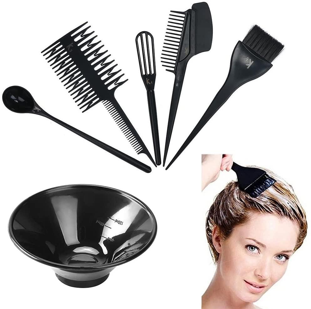 6pcs Professional Hair Dye Color Tool Kit - Image 3