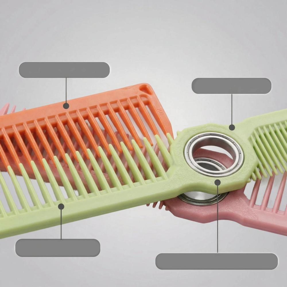 High Quality Spinning Hair Cutting Comb Hole Design PEK Material Eagle Comb Barber Hairdressing Comb - Image 3